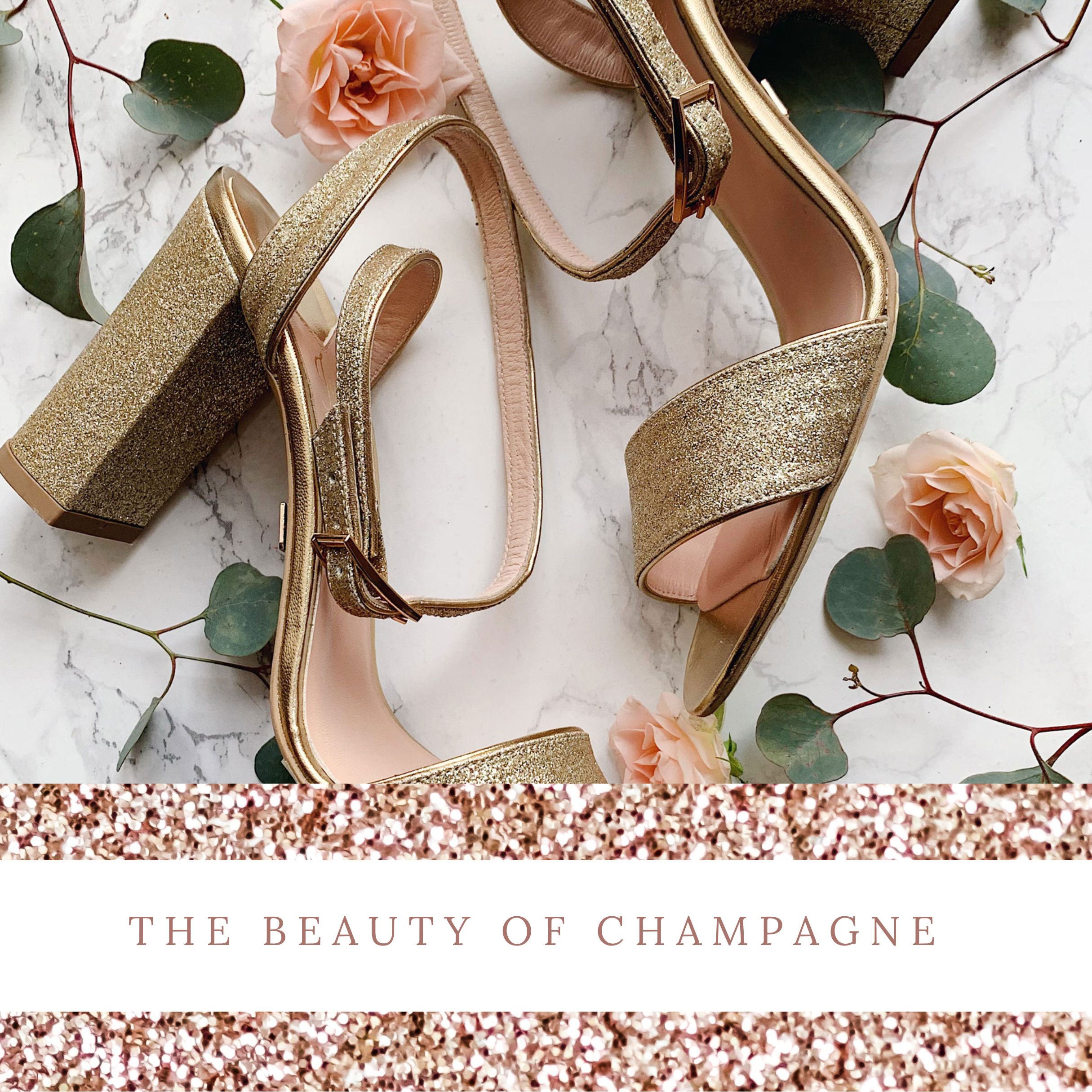 Bridesmaid shoes champagne sales