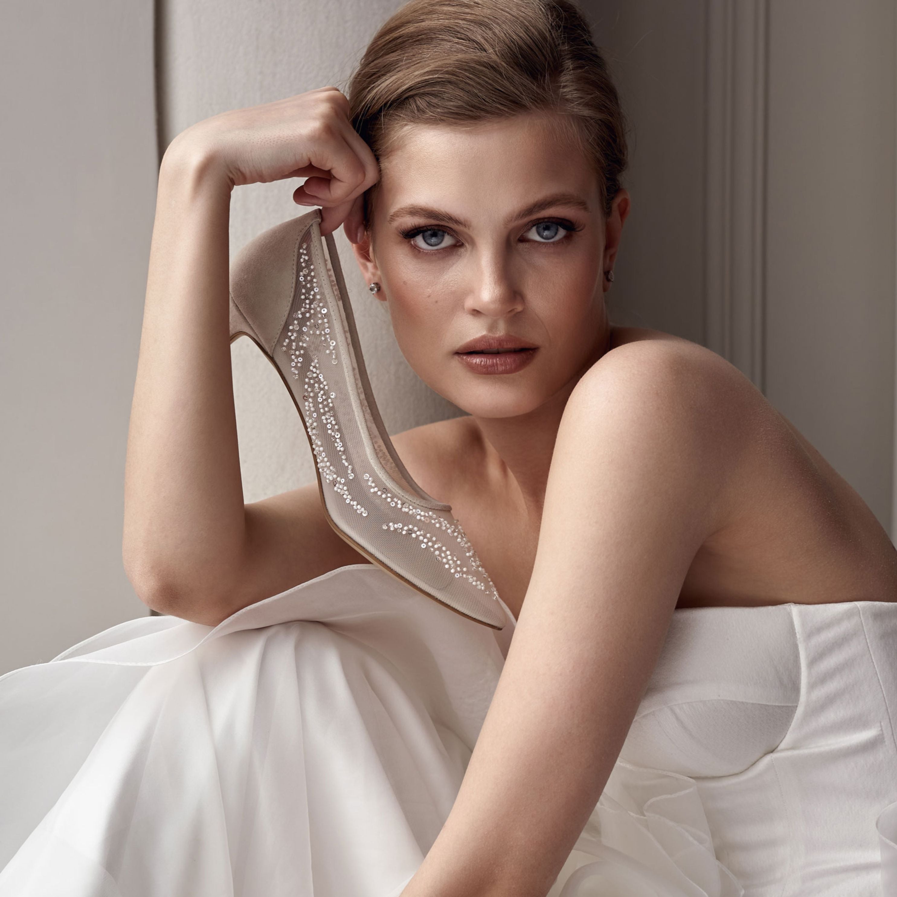 Kitten heel bridal shoes uk online