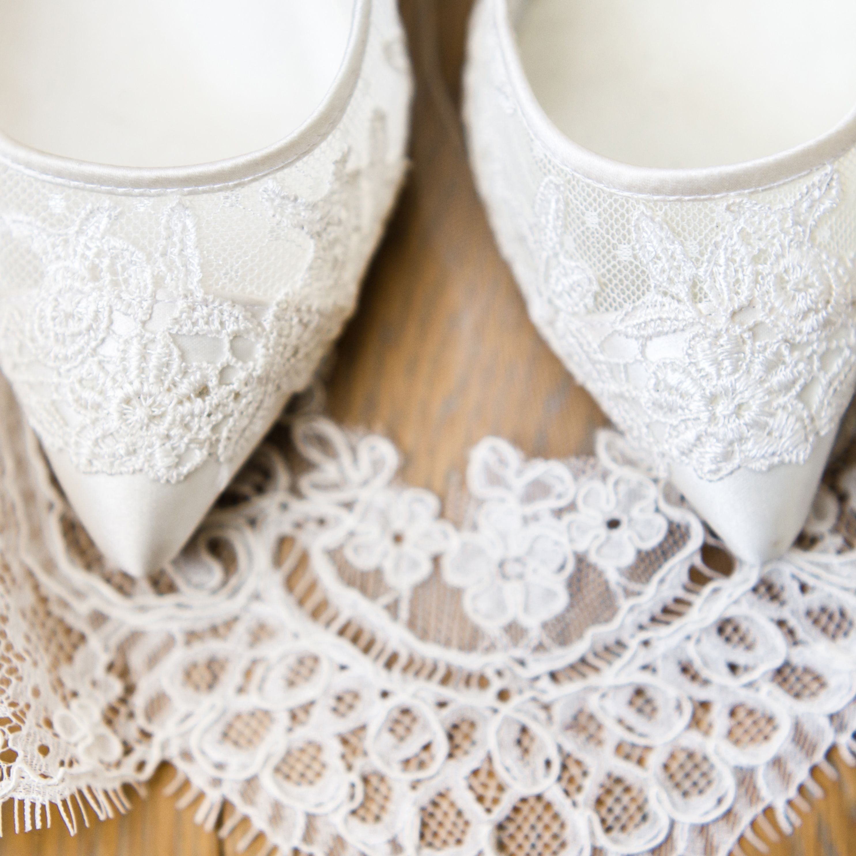 Lace wedding dress shoes best sale