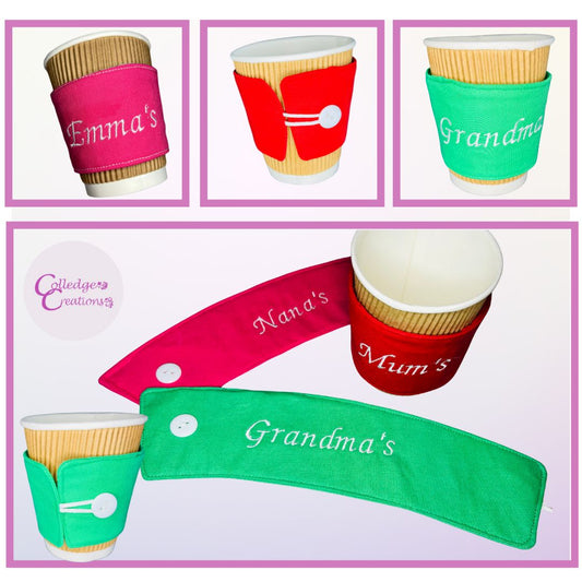 Personalised Coffee Cup Holders - Coffee Lover Present