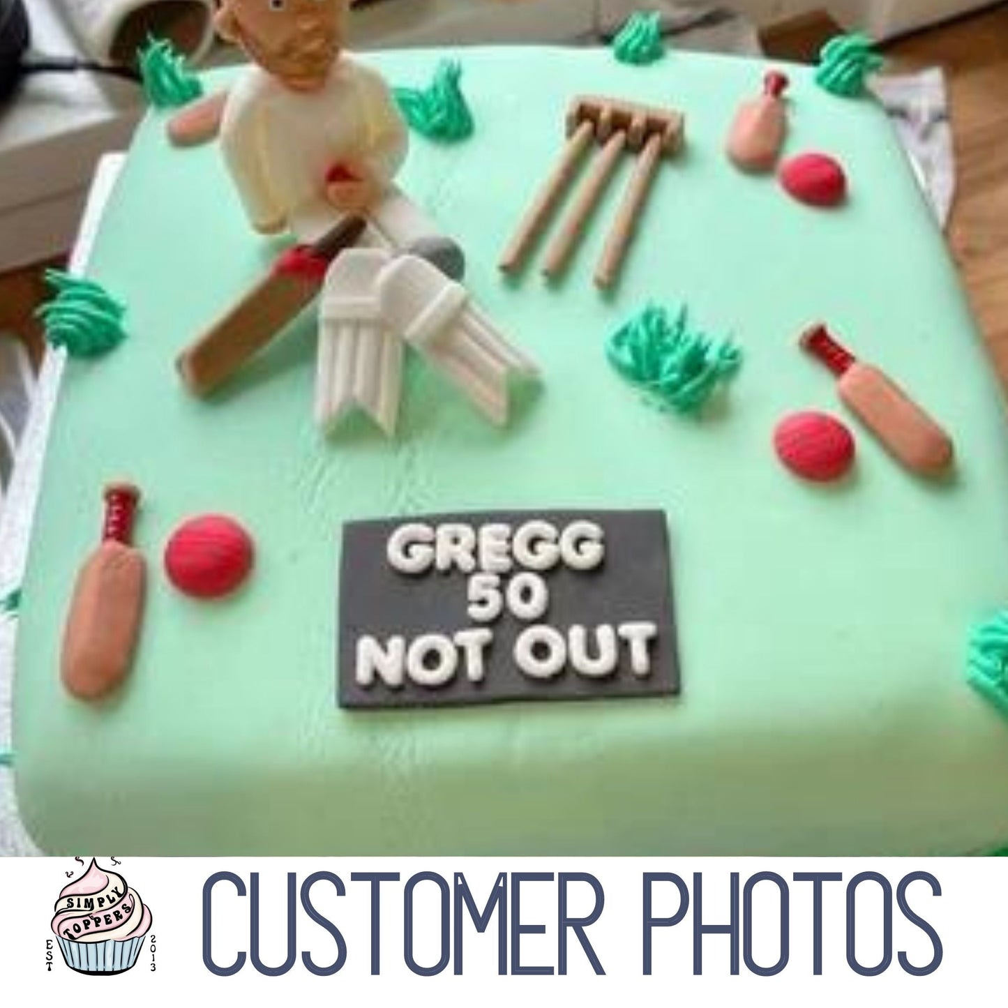 Cricket Cake Toppers | Cricket Cupcake Toppers