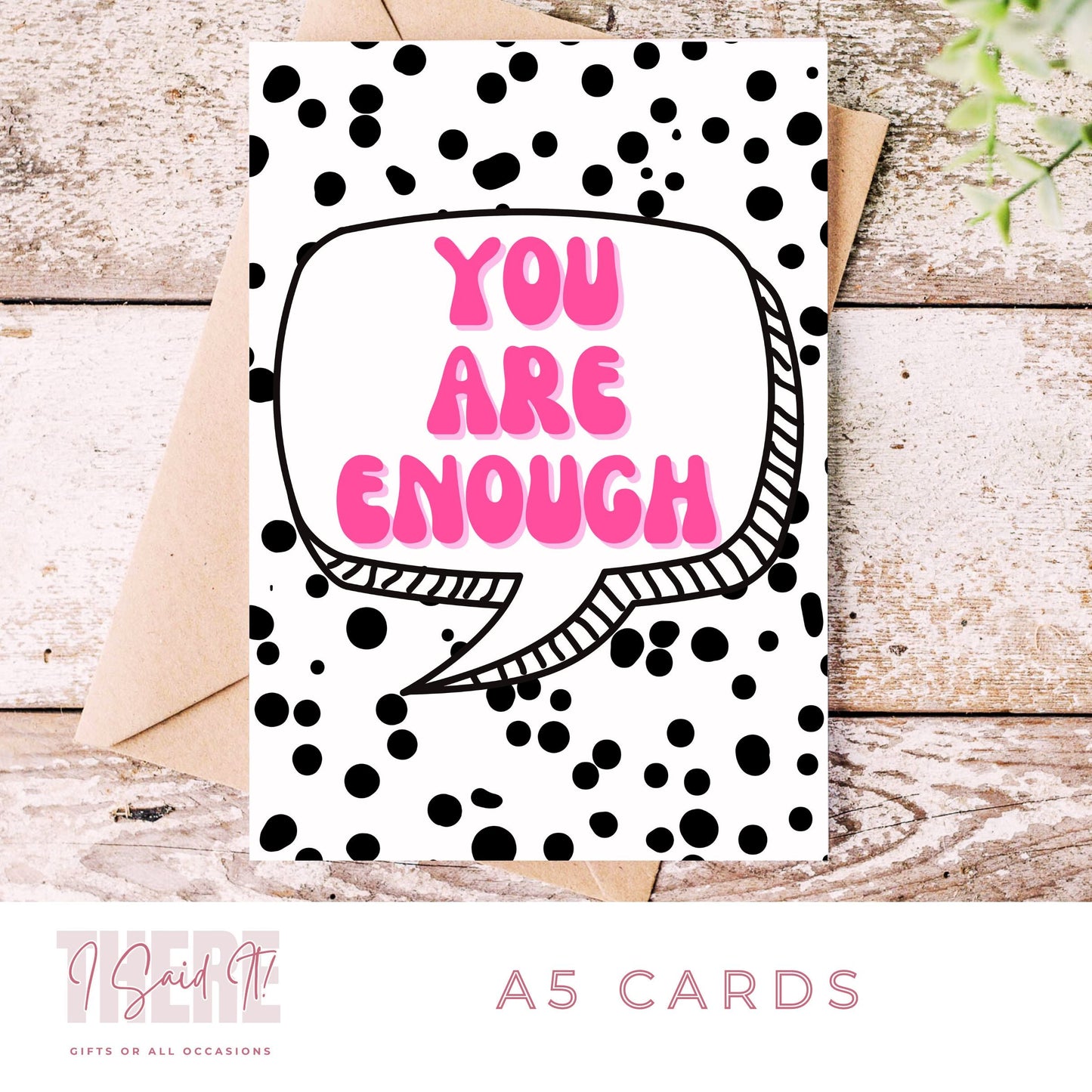 you are enough card