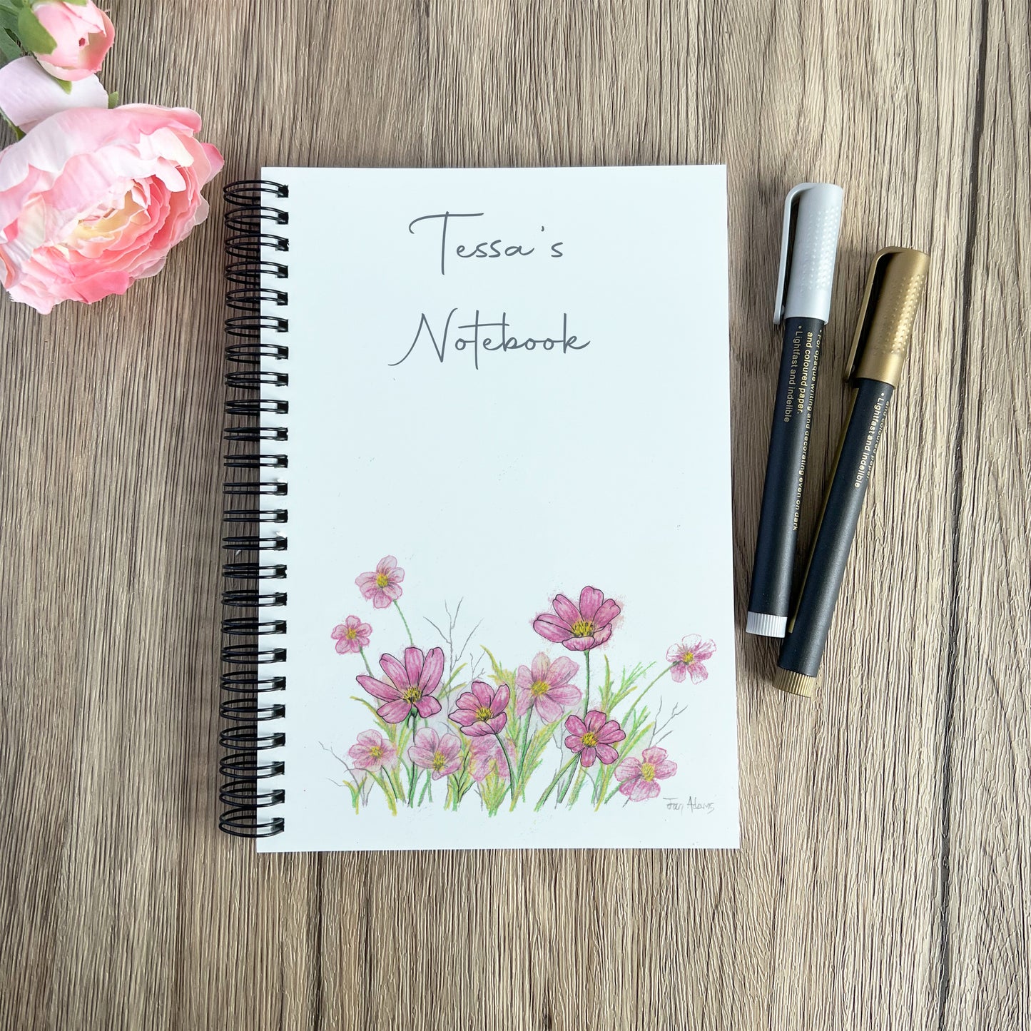 cosmos-flowers-notebook
