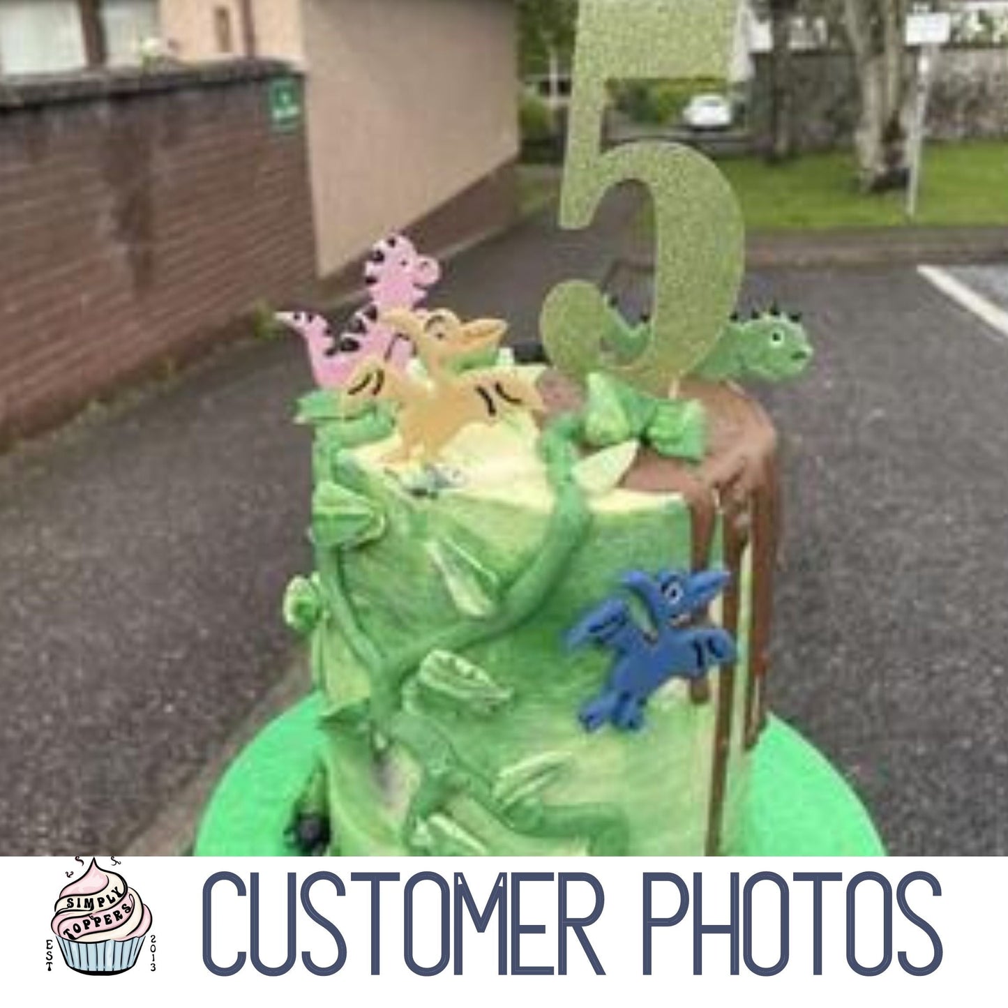 Dinosaur Cake Toppers | Dinosaur Cupcake Toppers