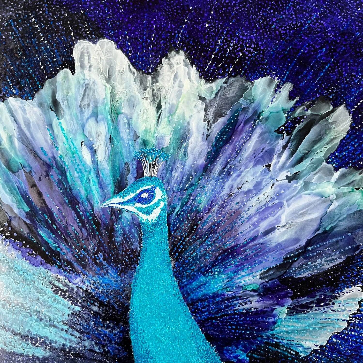 peacock-paintings