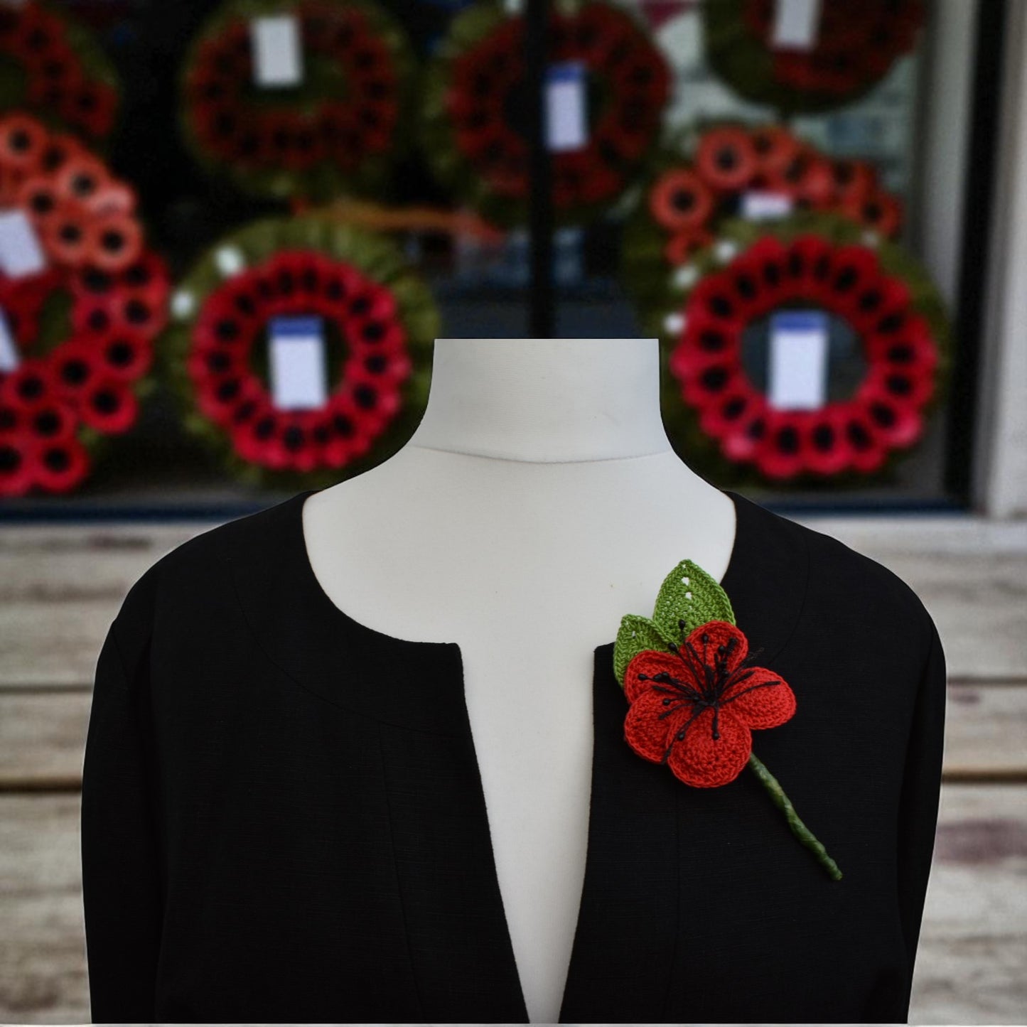 Crochet Poppy | Handmade Crochet Poppy