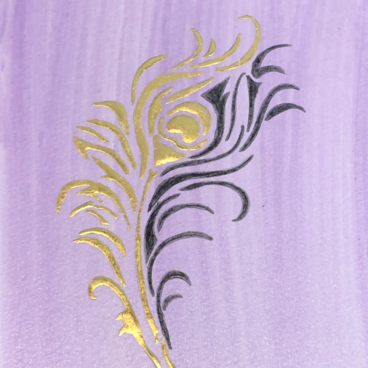 gold leaf feather