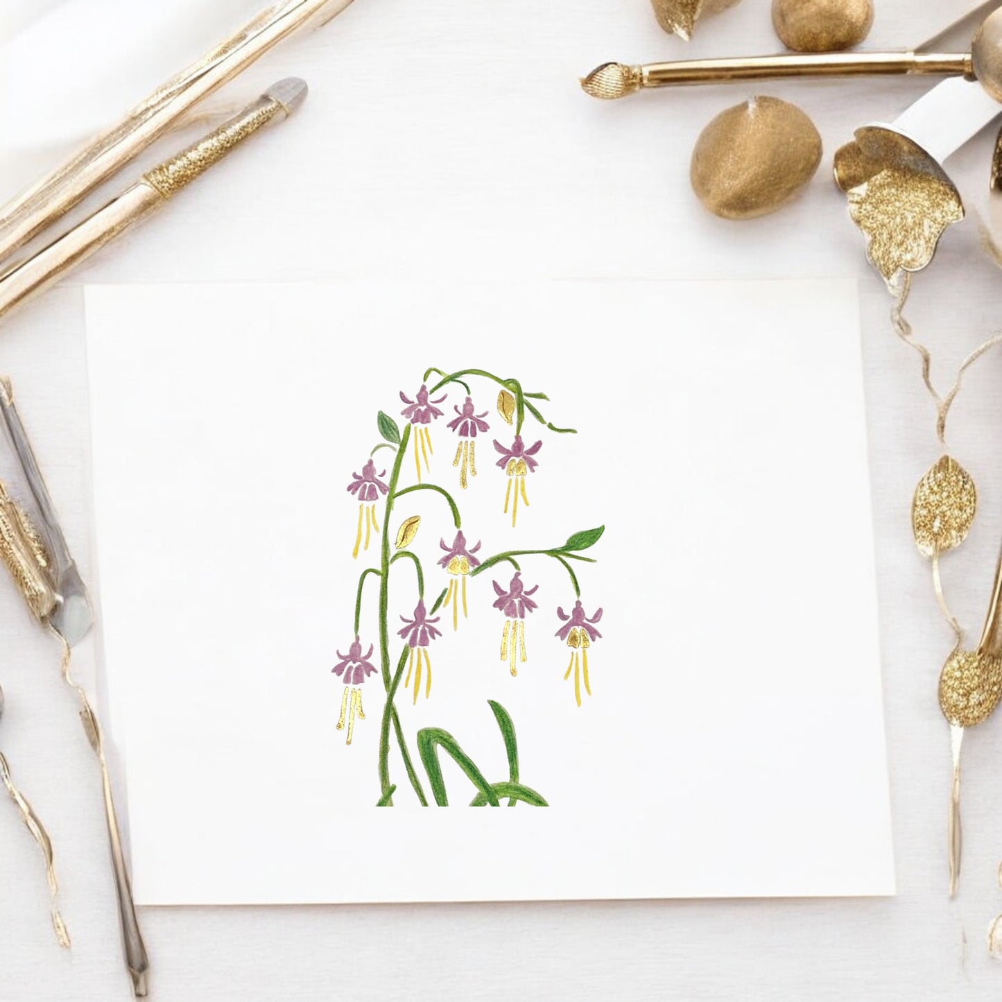 watercolour fuchsia