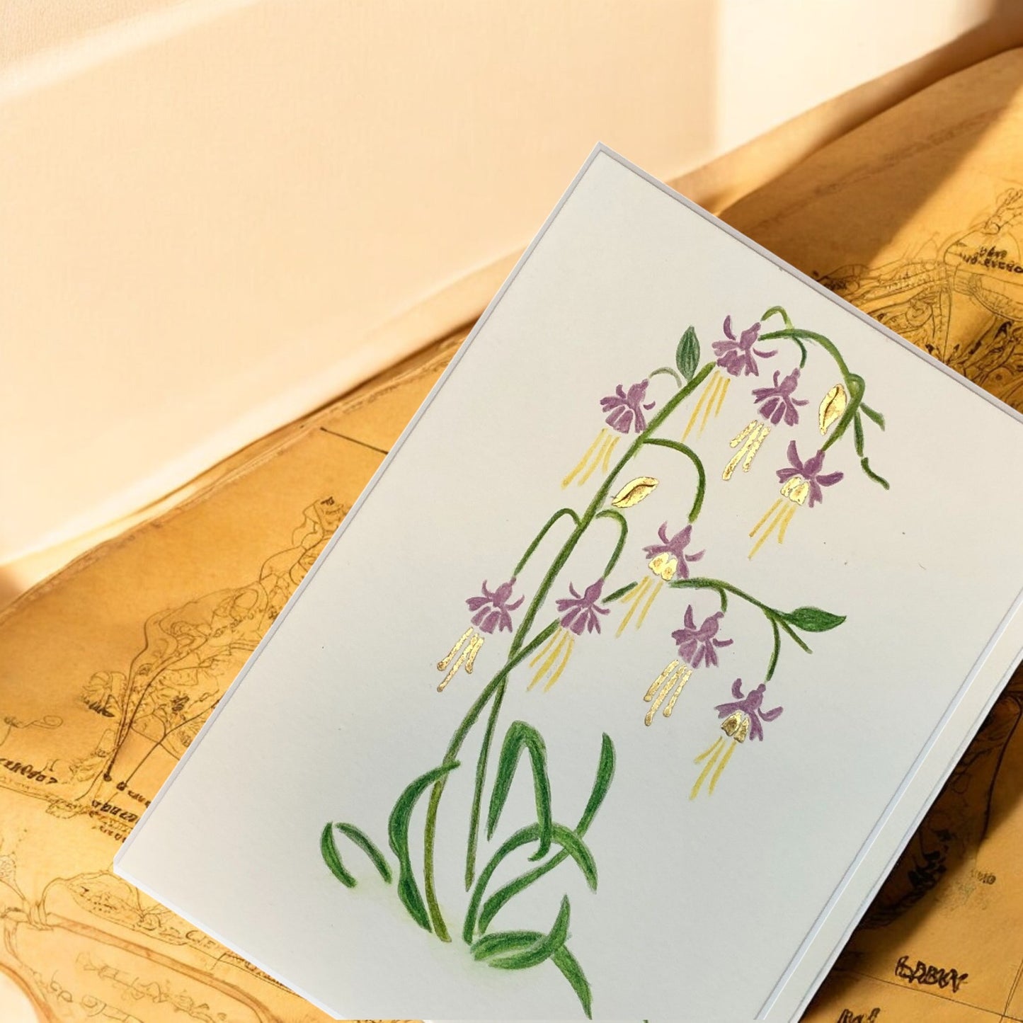 gold leaf fuchsia