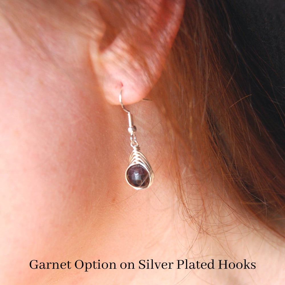 Emerald Green Drop Earrings | Taurus Pendant Necklace