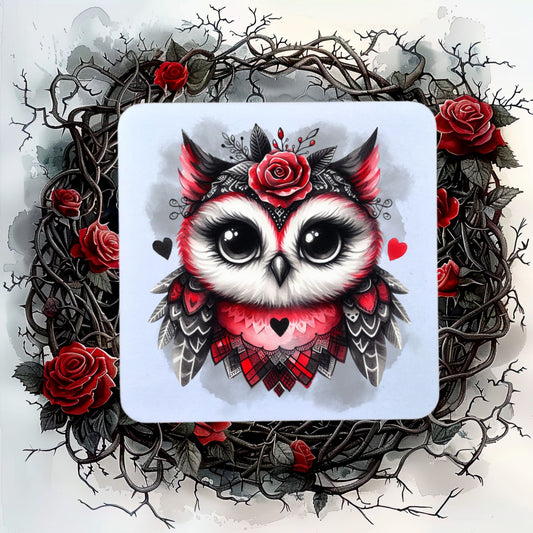 cute-gothic-owl-coaster