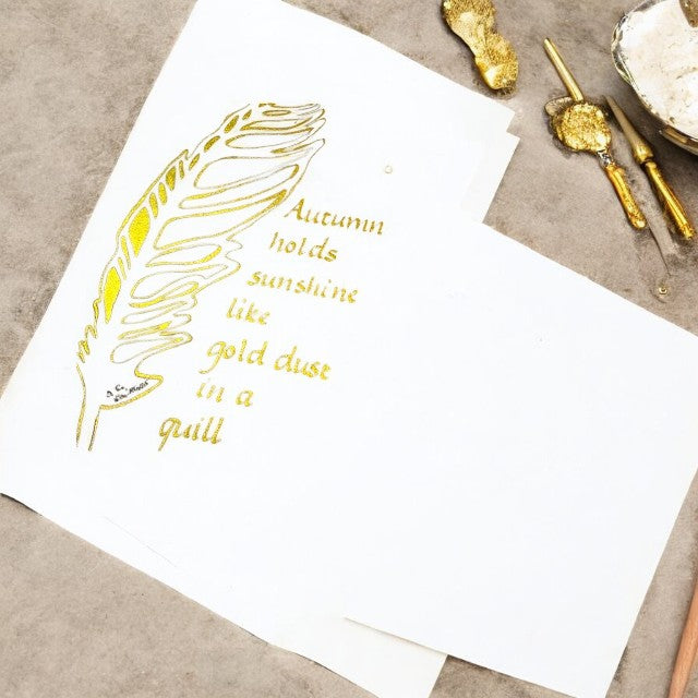 Traditional Dip Pen Poem | Watercolour Quotation