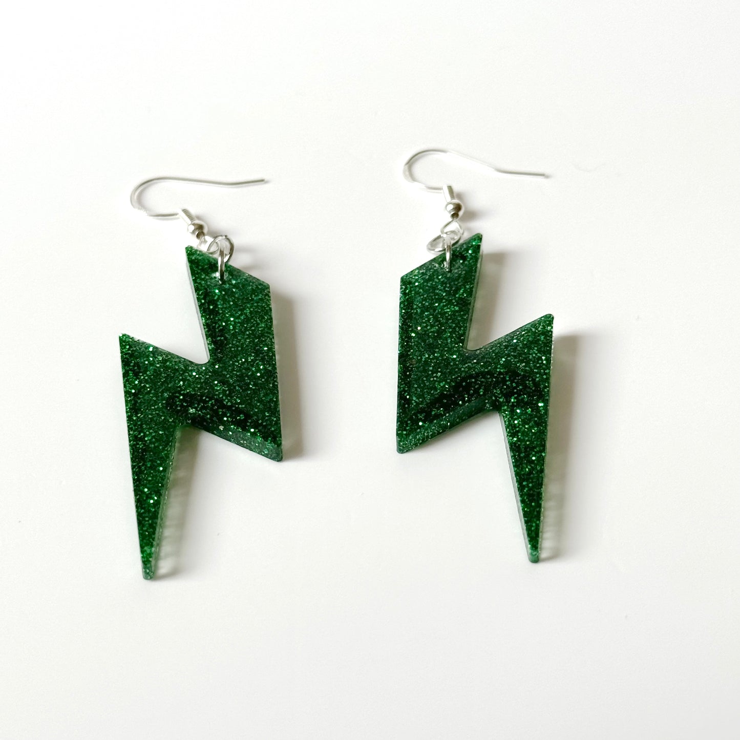 lightening bolt resin earrings