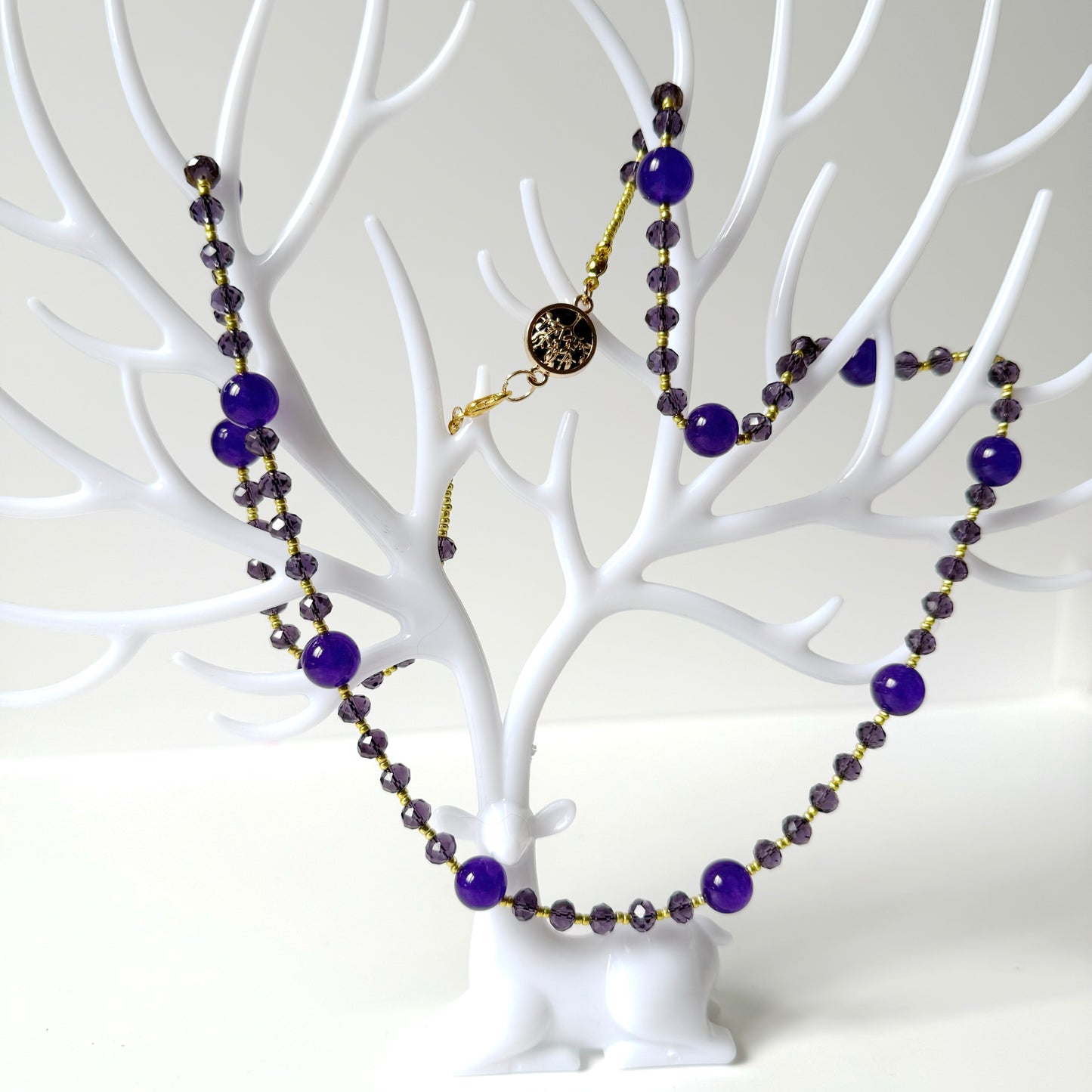 amethyst bead necklace