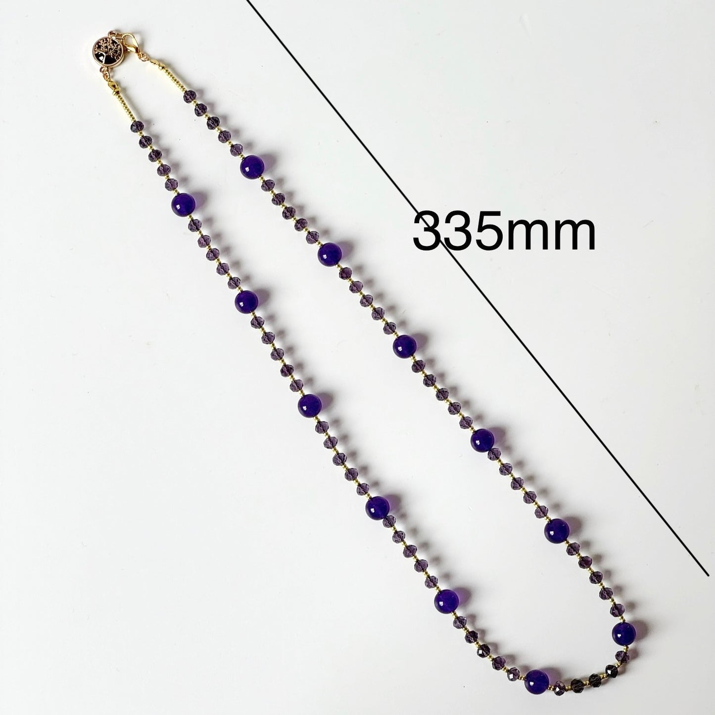 amethyst bead necklace