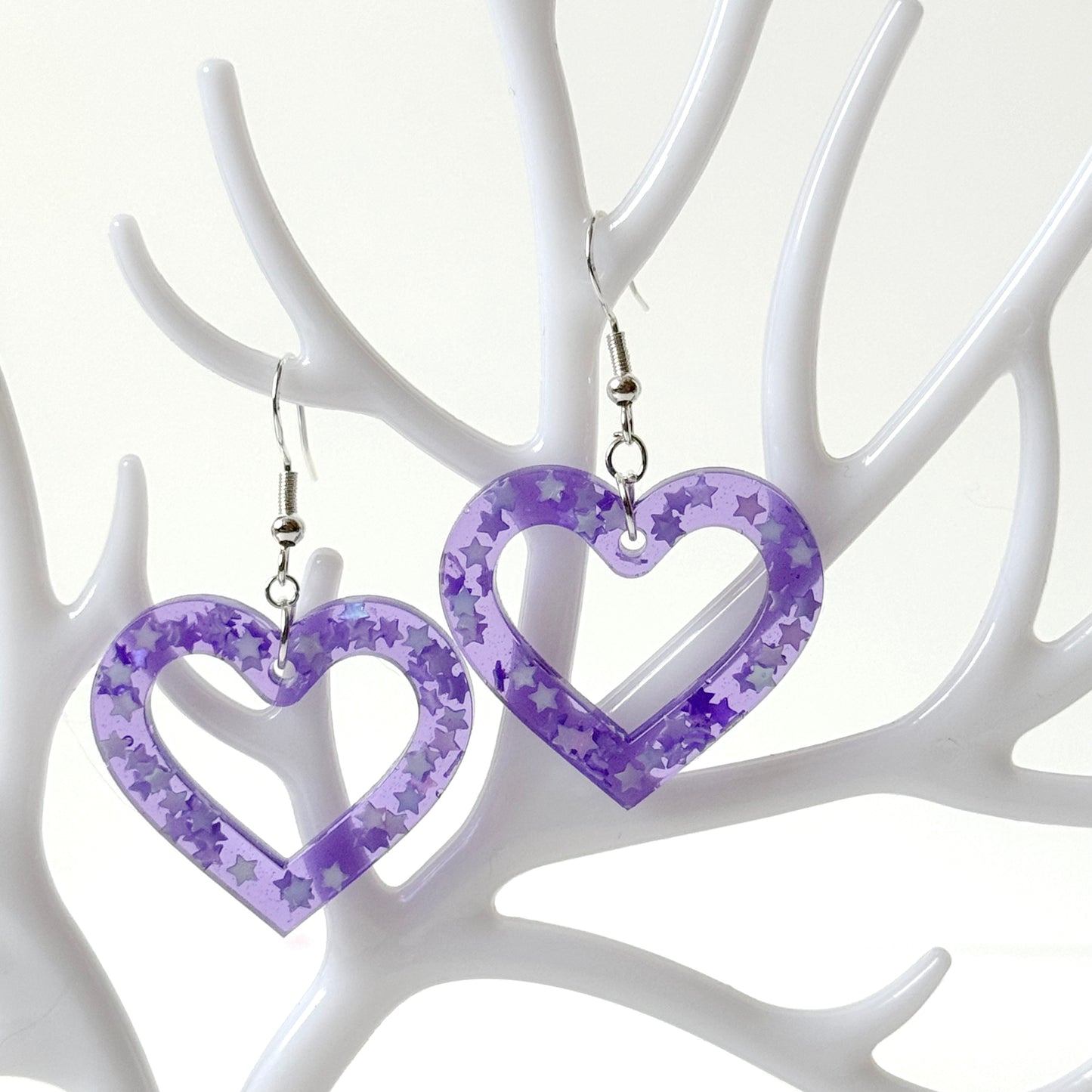 Heart Earrings | Resin Earrings