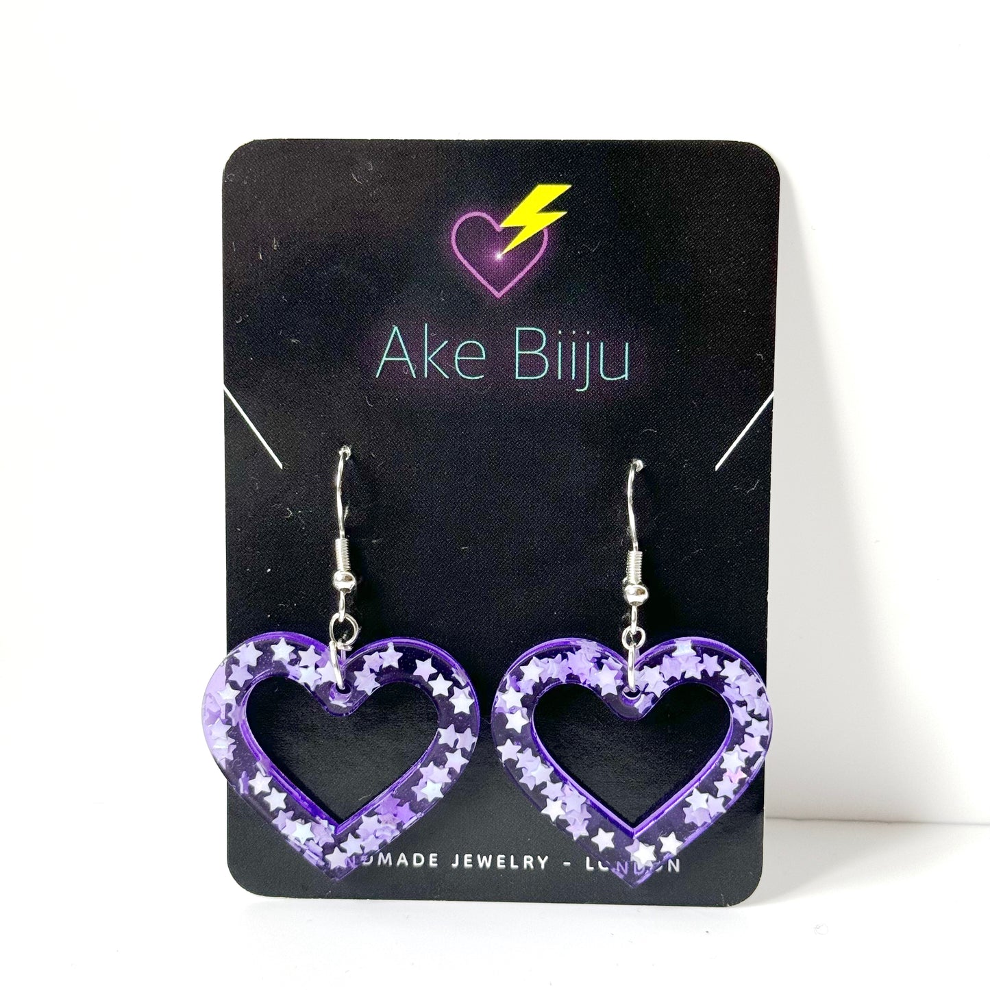 Heart Earrings | Resin Earrings
