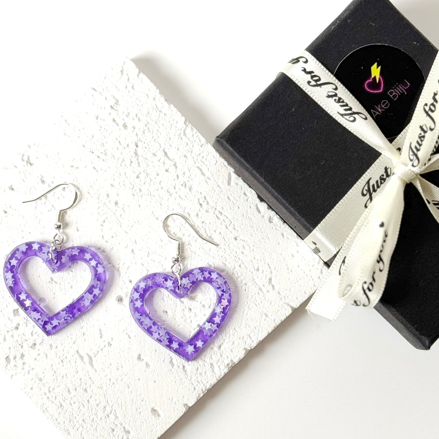 Heart Earrings | Resin Earrings