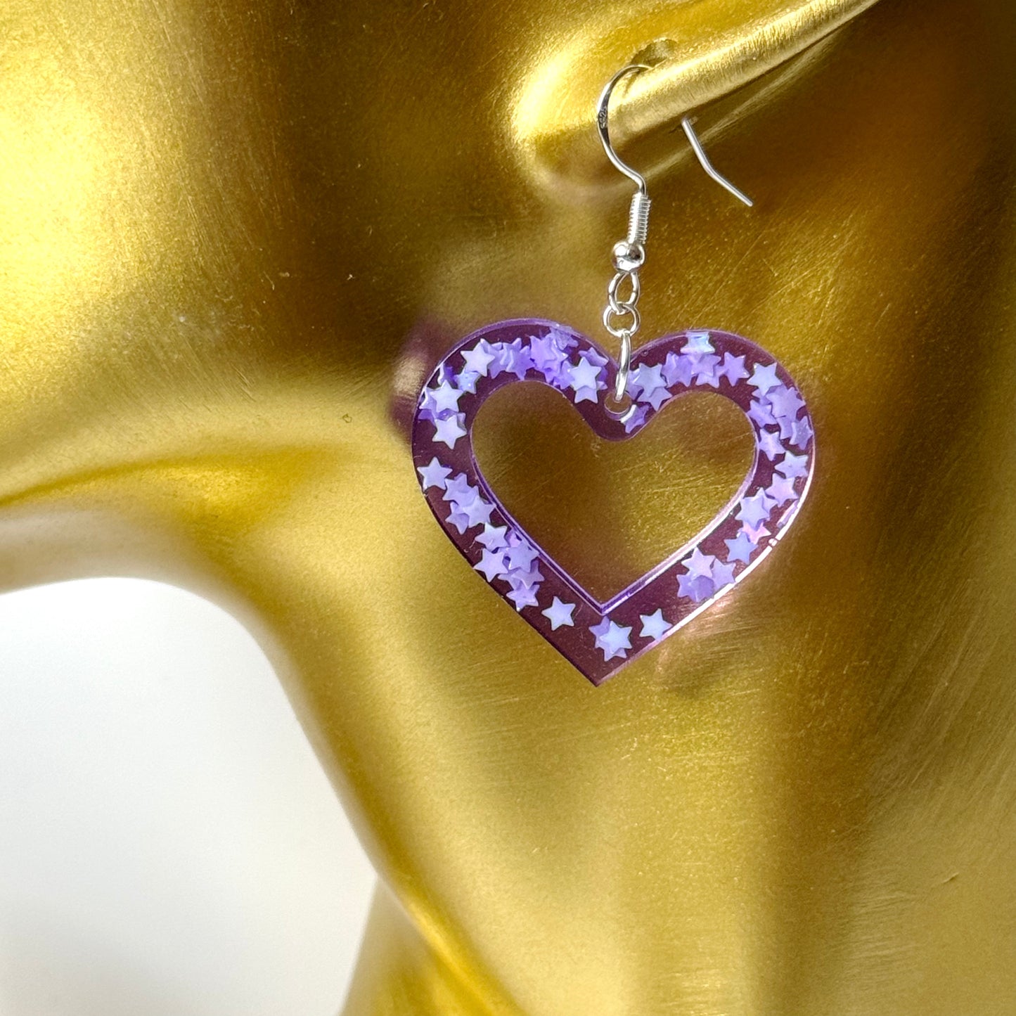 Heart Earrings | Resin Earrings
