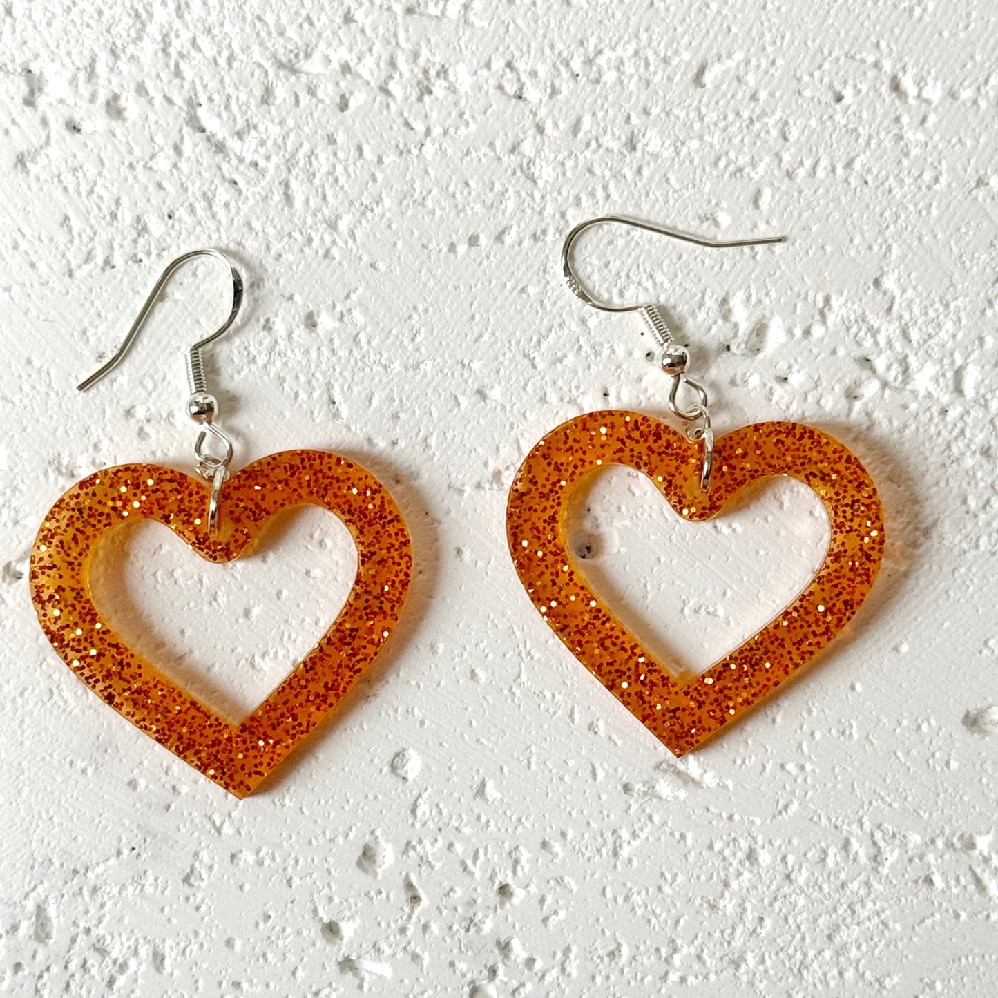 Heart Earrings | Resin Earrings