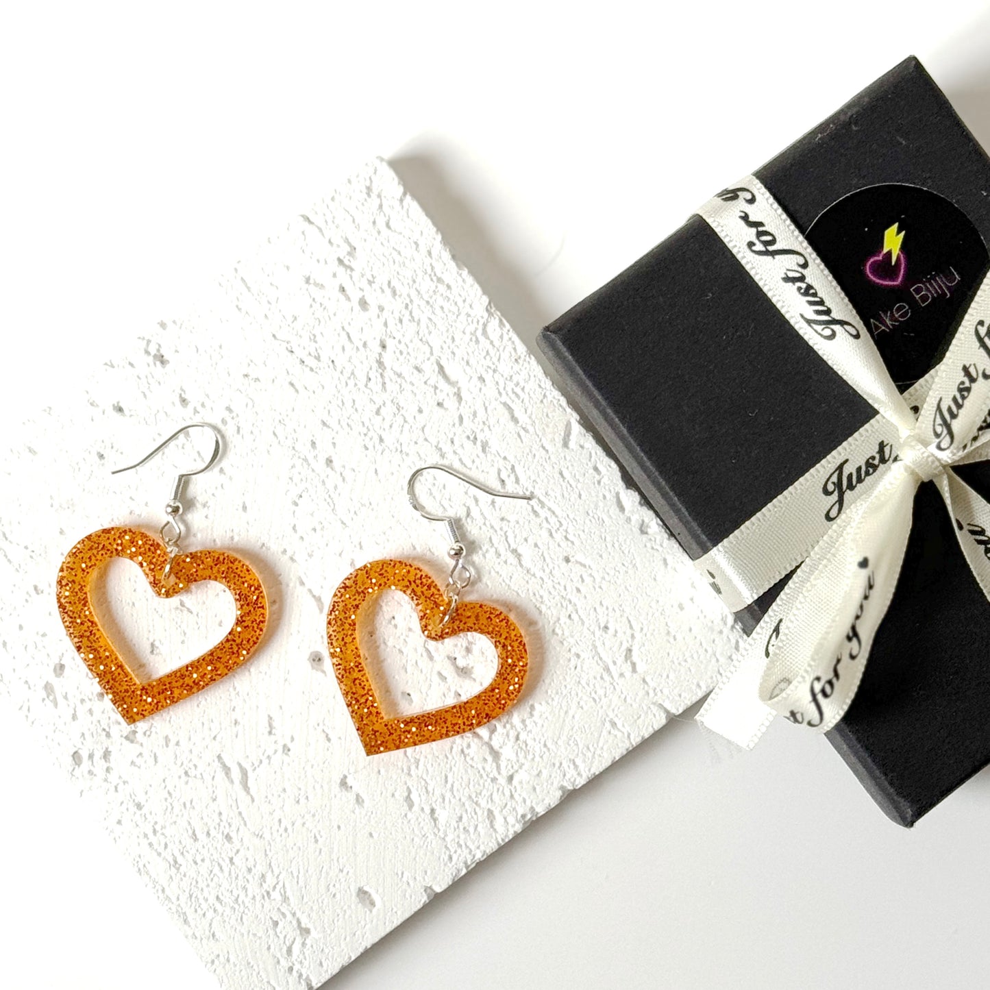 Heart Earrings | Resin Earrings