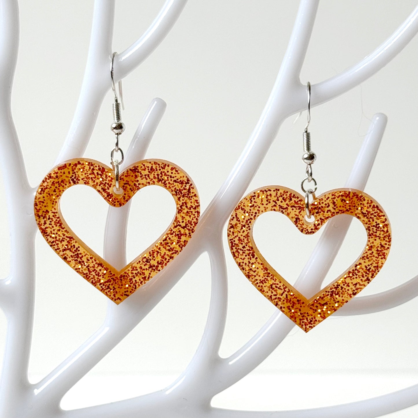 Heart Earrings | Resin Earrings