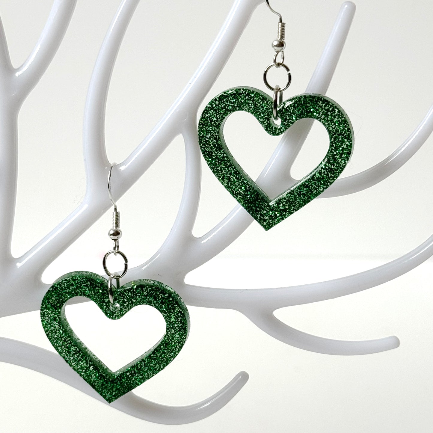 Heart Earrings | Resin Earrings