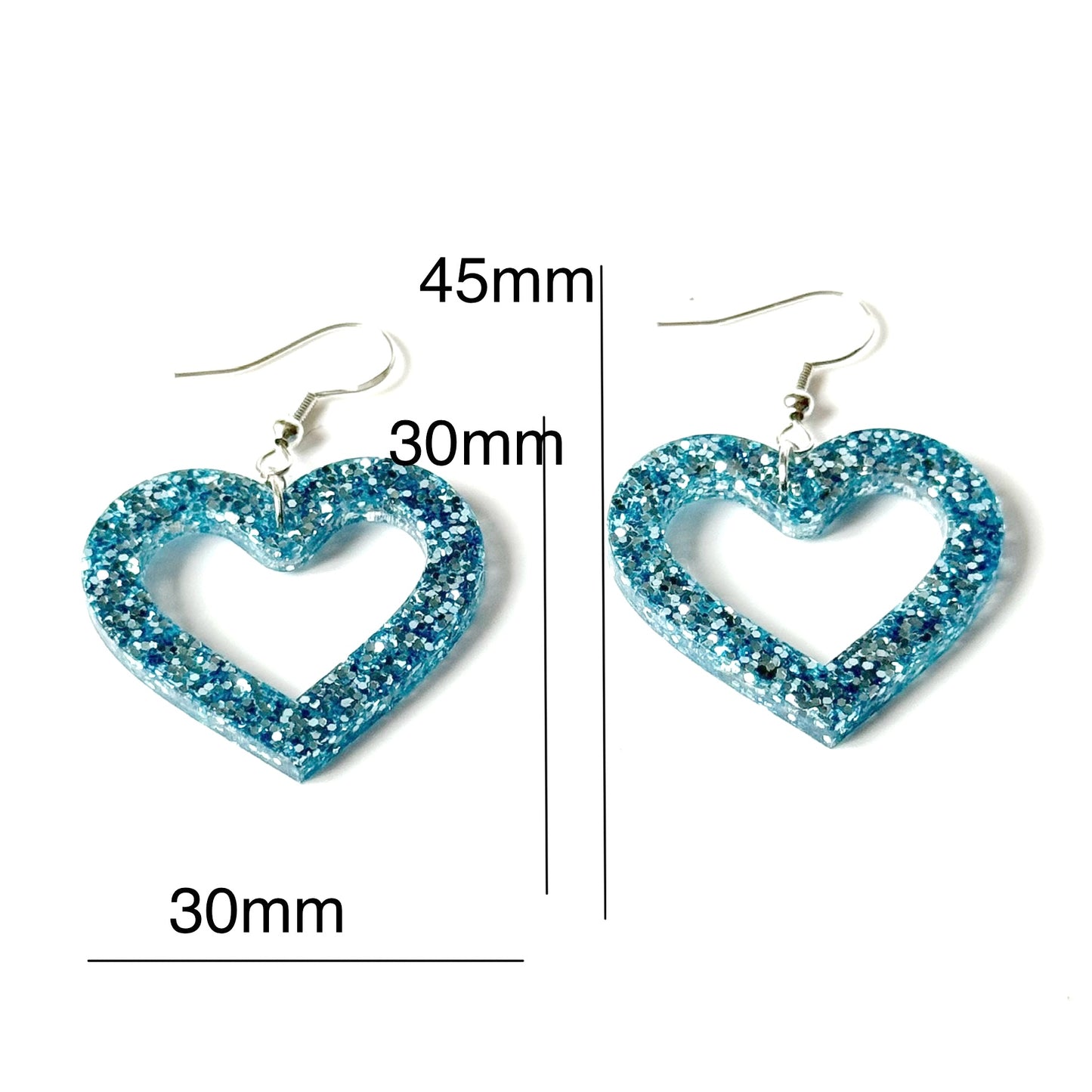 Heart Earrings | Resin Earrings
