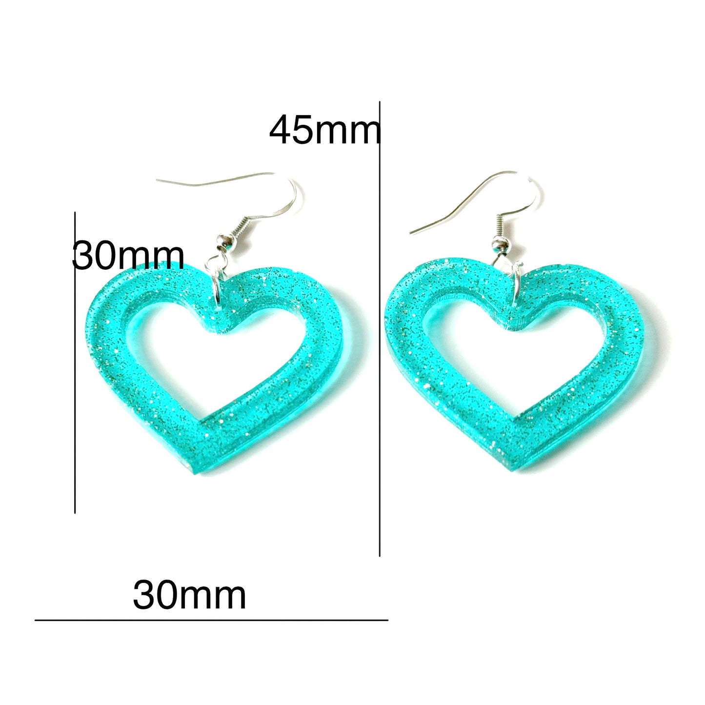 Heart Earrings | Resin Earrings