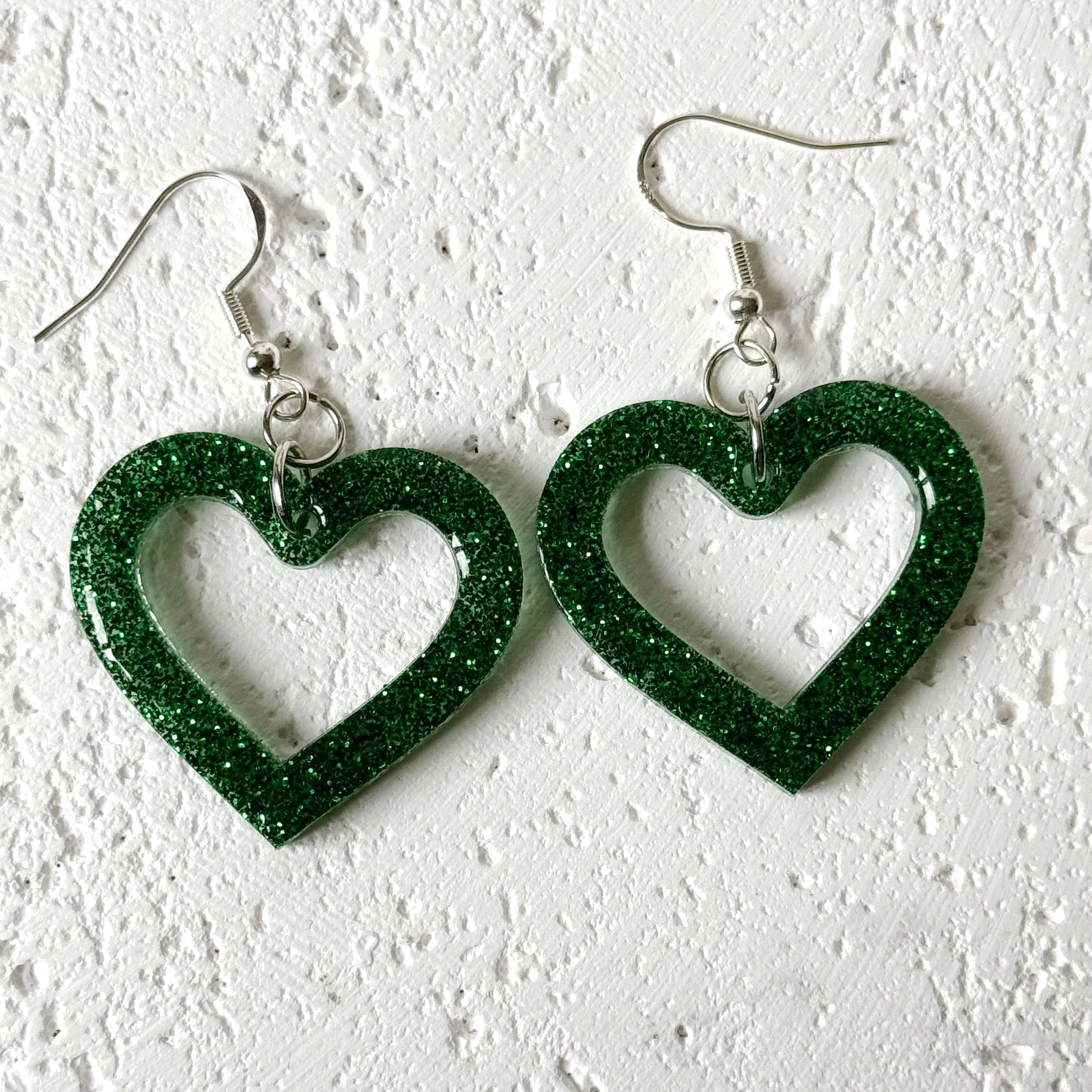 Heart Earrings | Resin Earrings