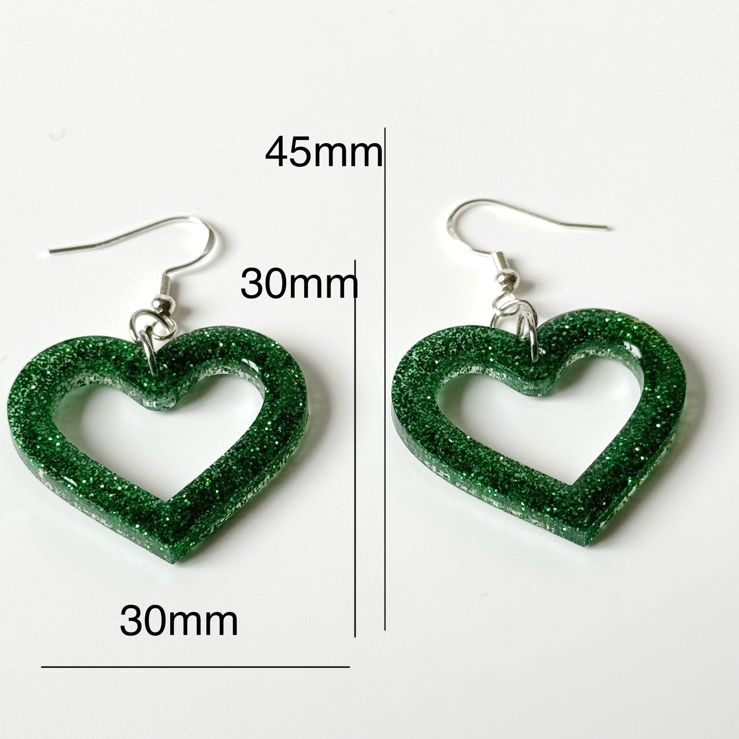 Heart Earrings | Resin Earrings