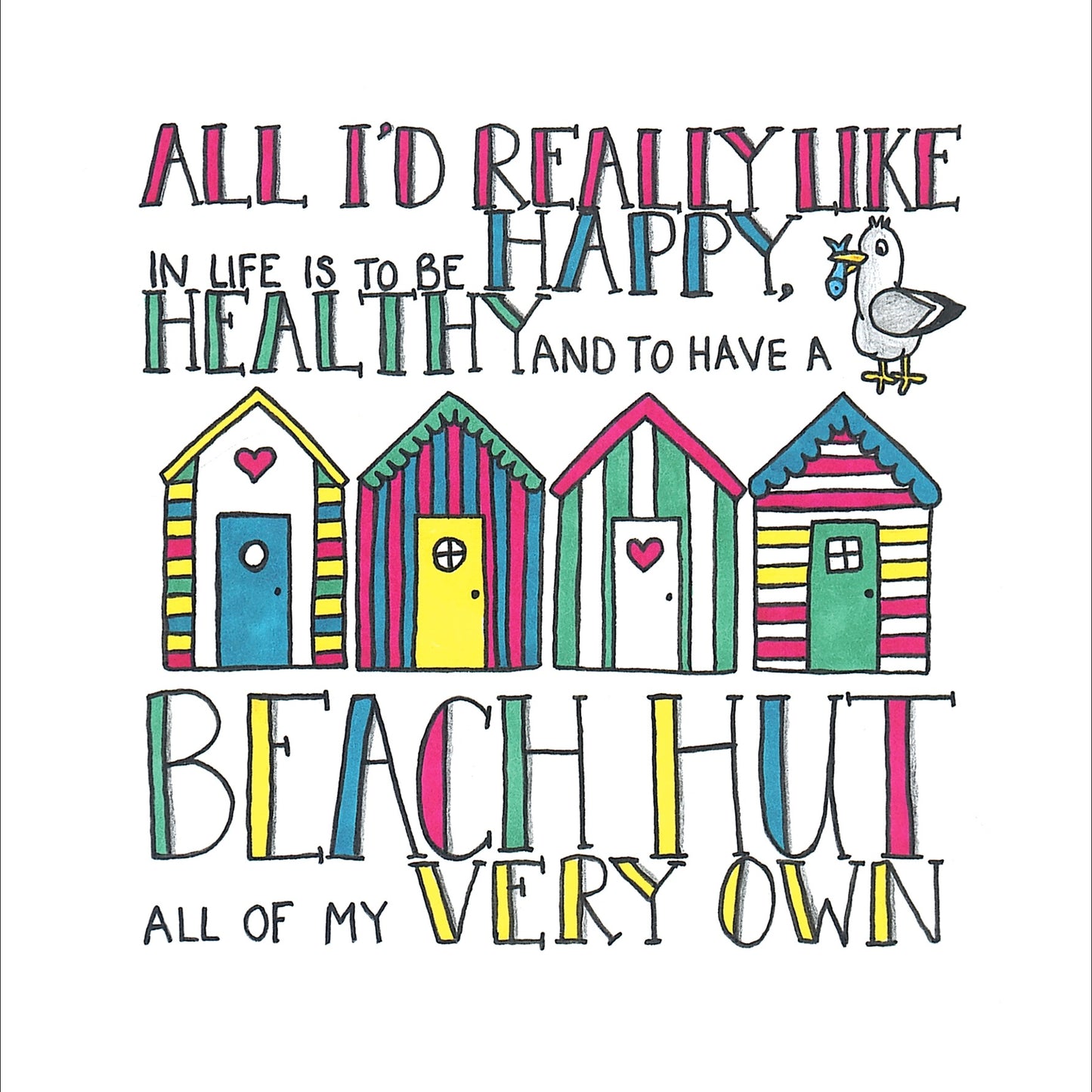Beach Hut Coaster | Beach Hut Gift Ideas
