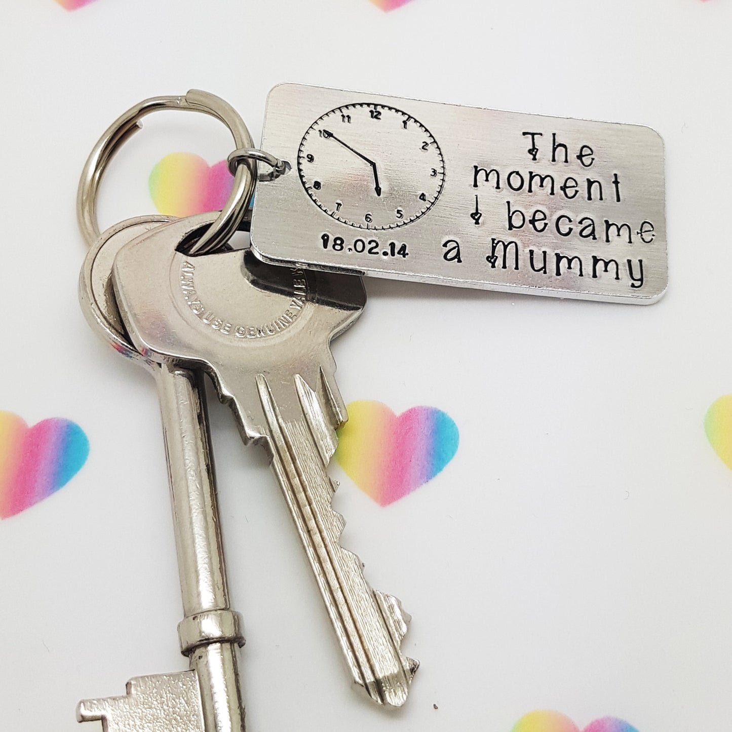 Personalised New Mummy Keyring | First Mothers Day Keyrings