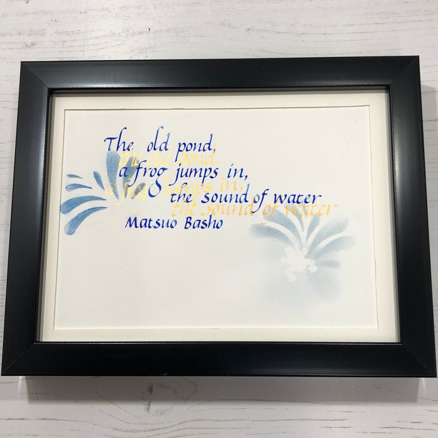 watercolour dip pen poem