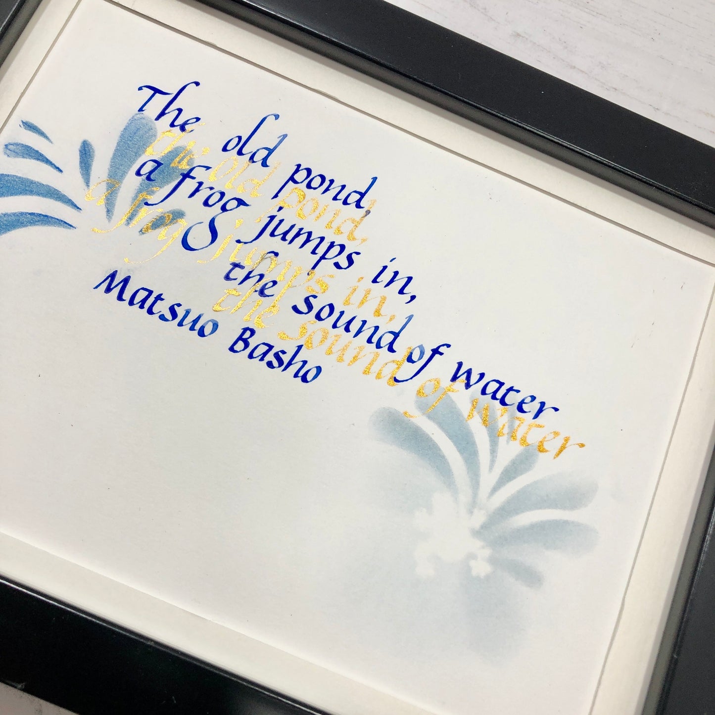 watercolour dip pen poem