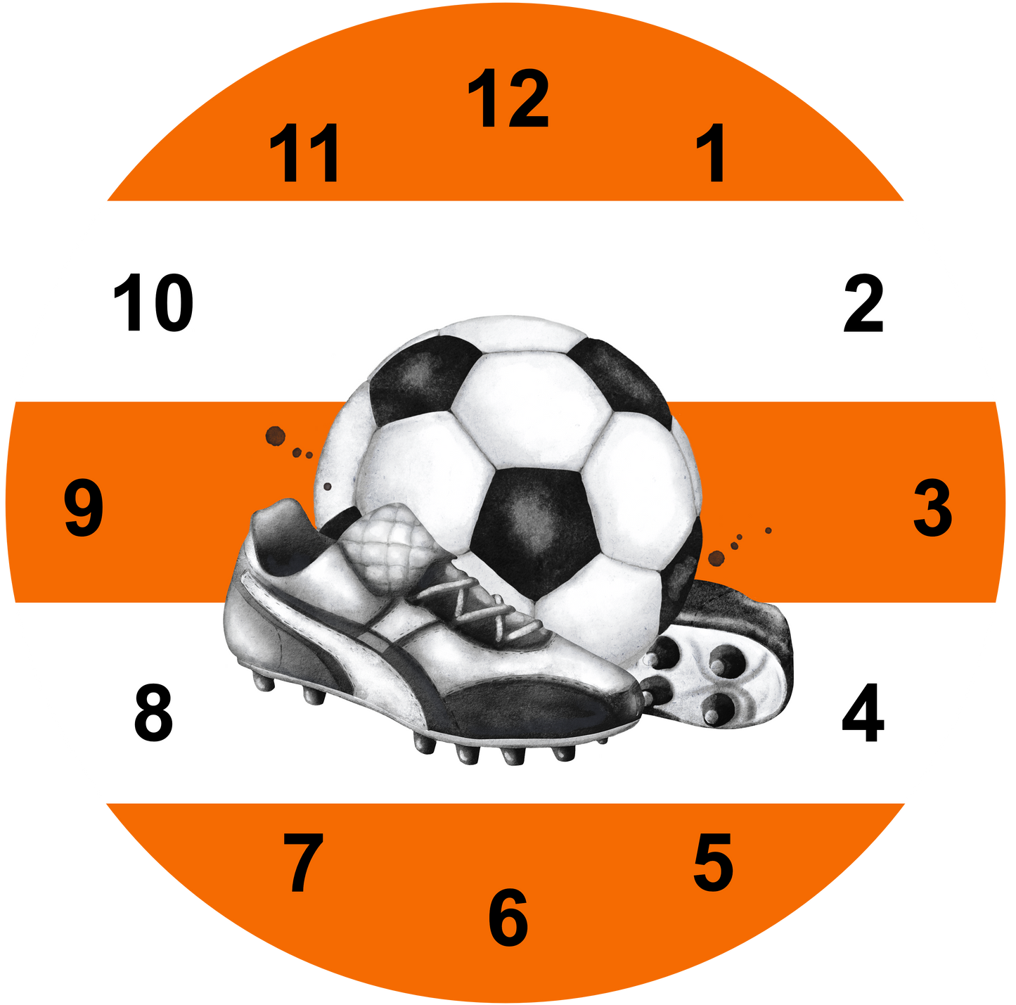 Sports Clock | Football Clock (30cm)