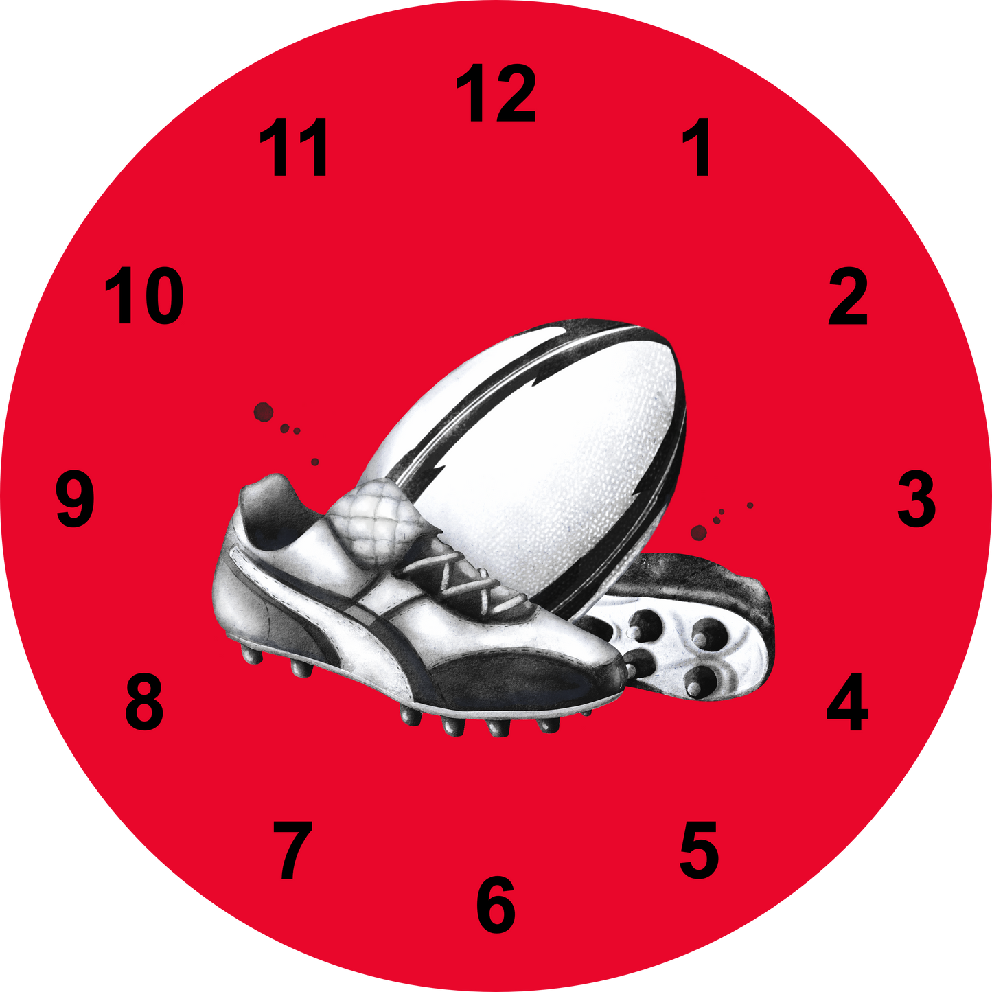 Rugby Clock | Sports Clock (20cm)