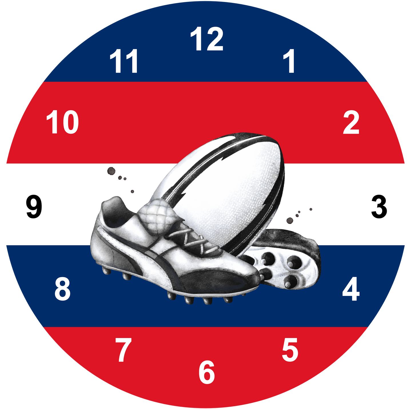 Rugby Clock | Sports Clock (20cm)