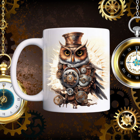steampunk-owl-coffee-mug