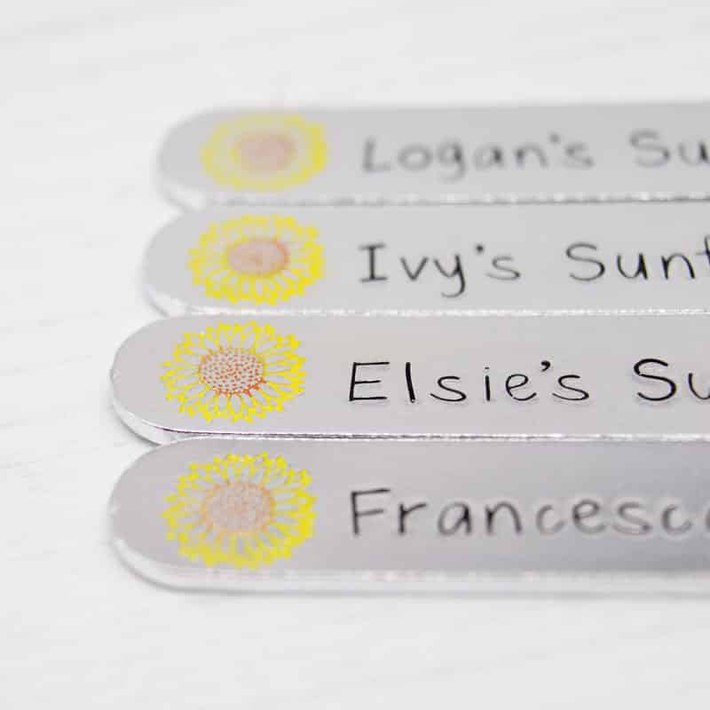personalised-sunflower-labels