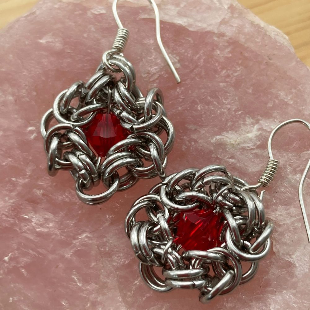 Stainless Steel Jewellery | Chainmail Earrings