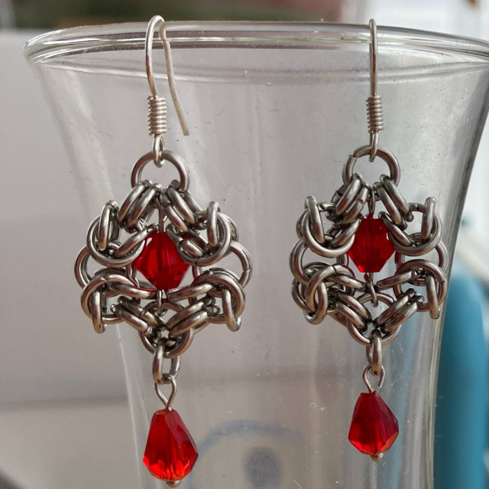 Stainless Steel Jewellery | Chainmail Earrings