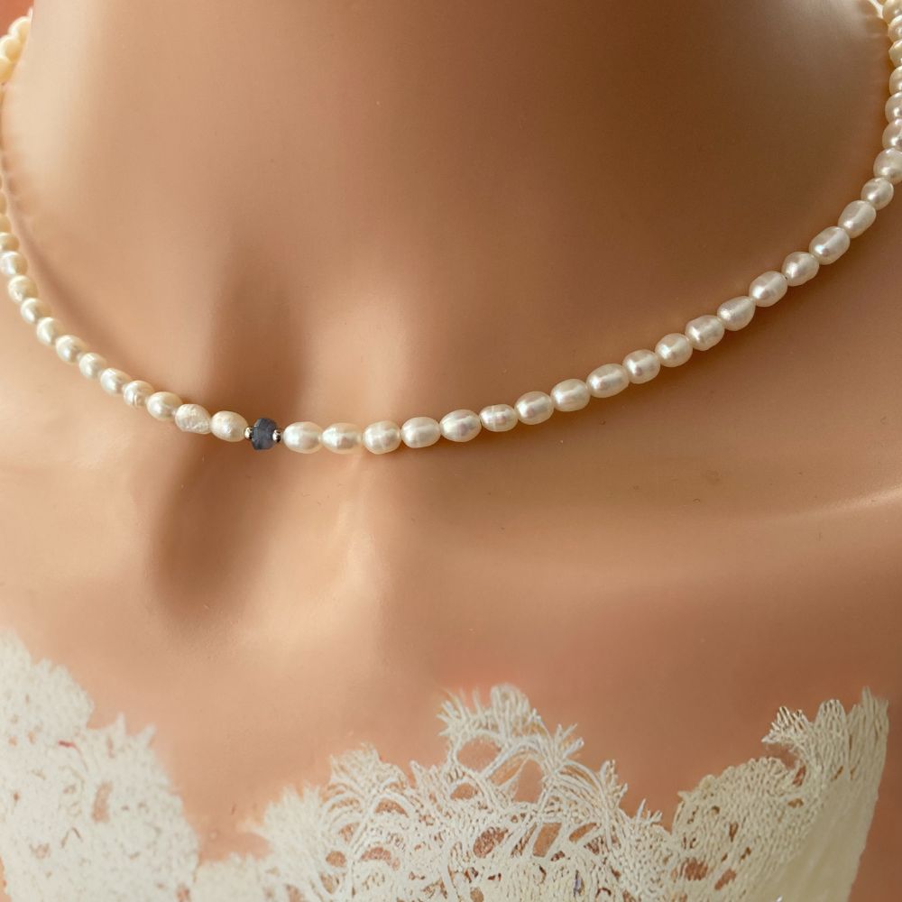 White Pearl Necklace Designs Simple White Necklace Pearl Necklace