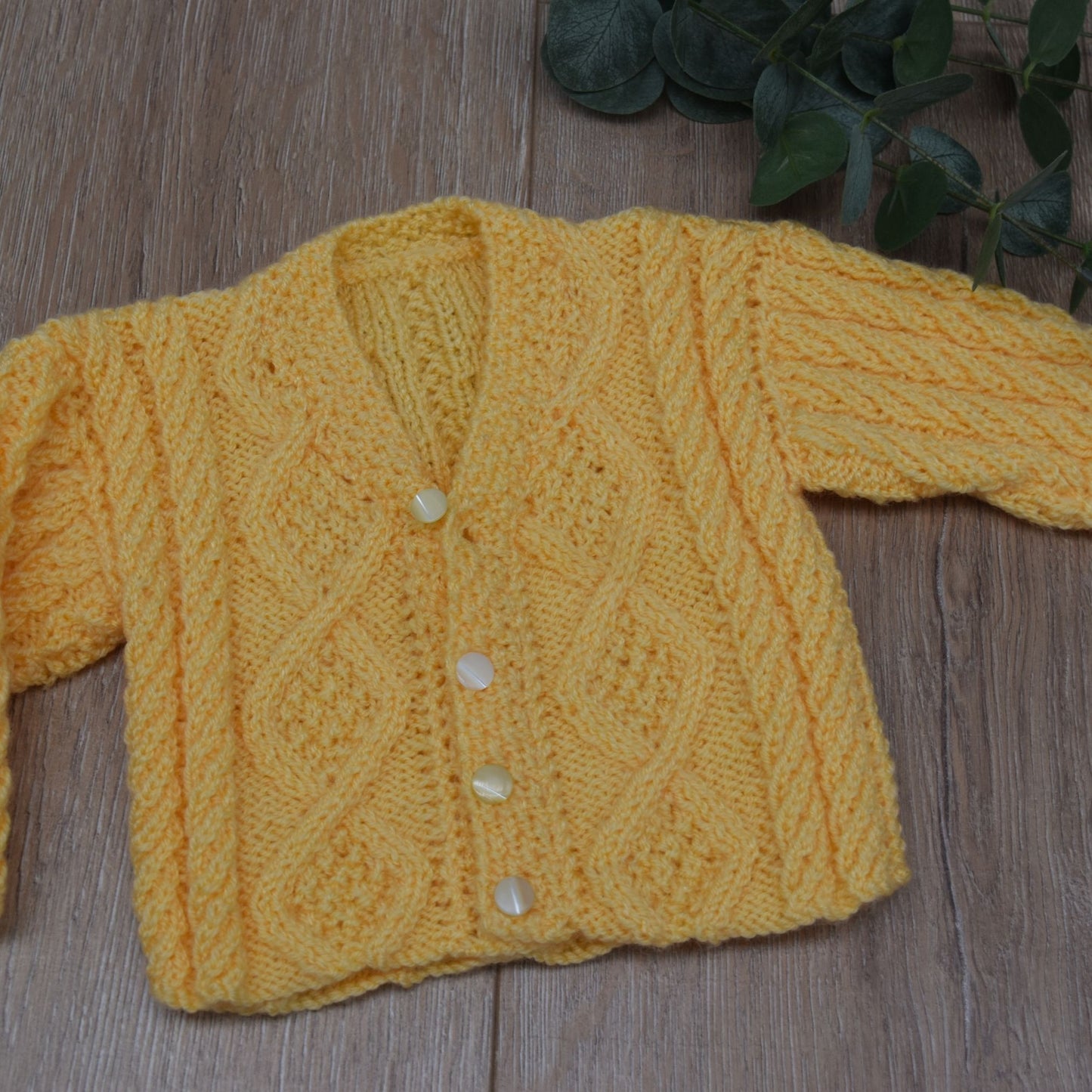baby aran cardigan