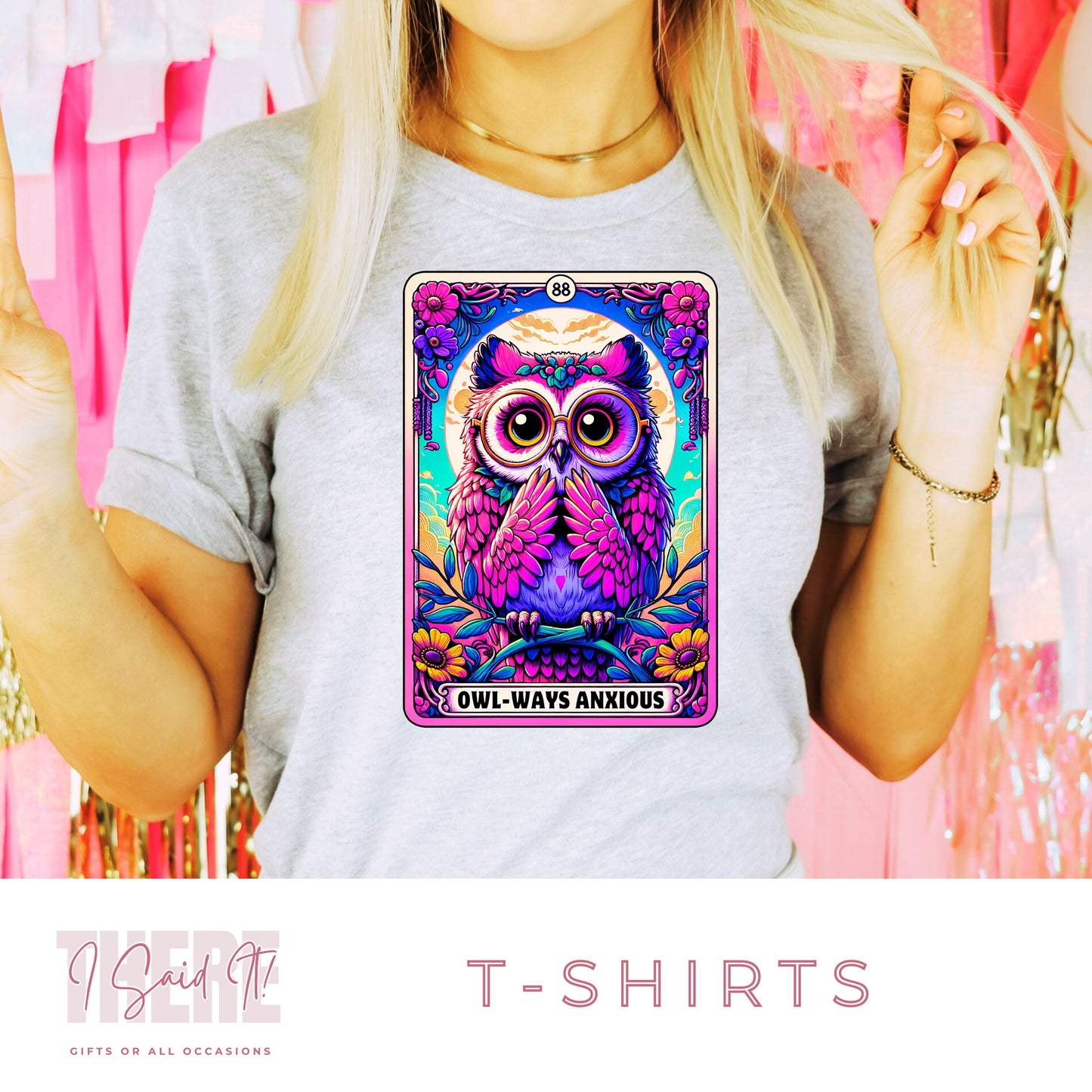 Owl Anxiety T Shirt | Anxiety Clothing