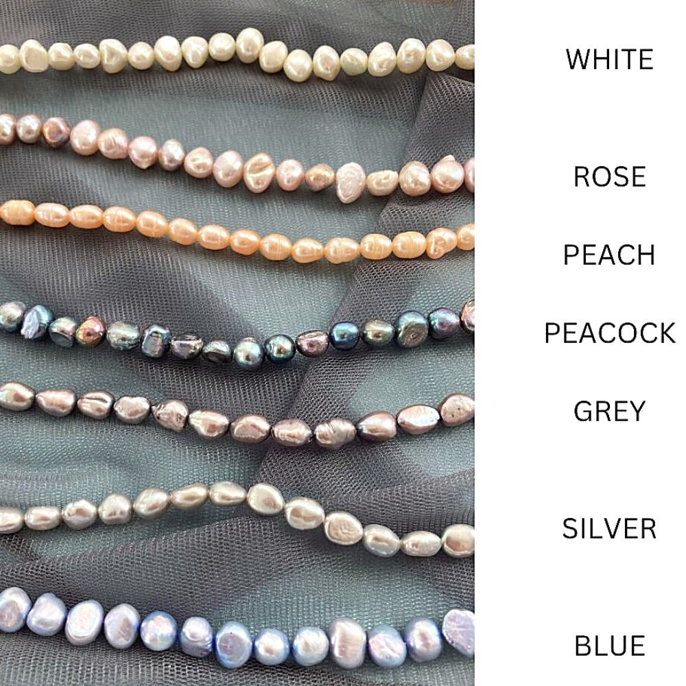 Bridal Freshwater Pearl Bracelet | Chainmail Freshwater Pearl Bracelet