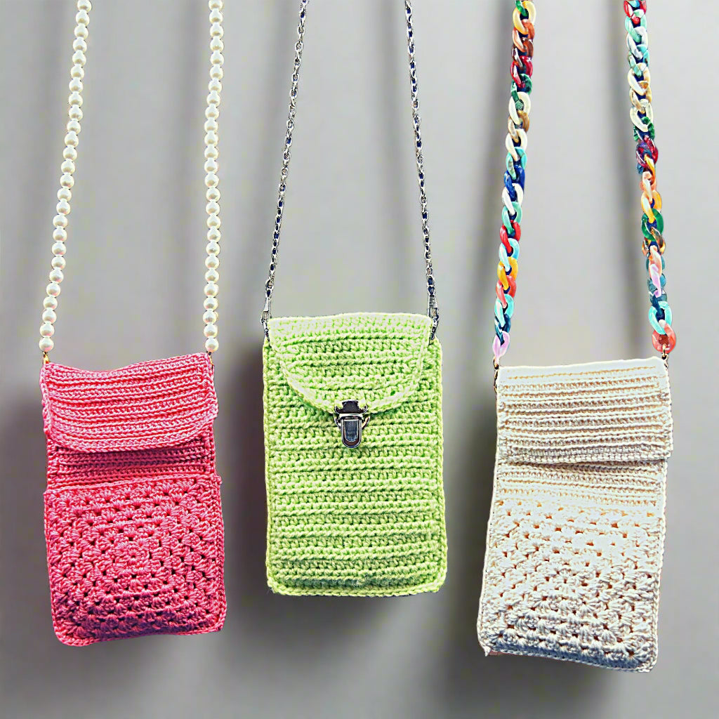 crochet phone bag