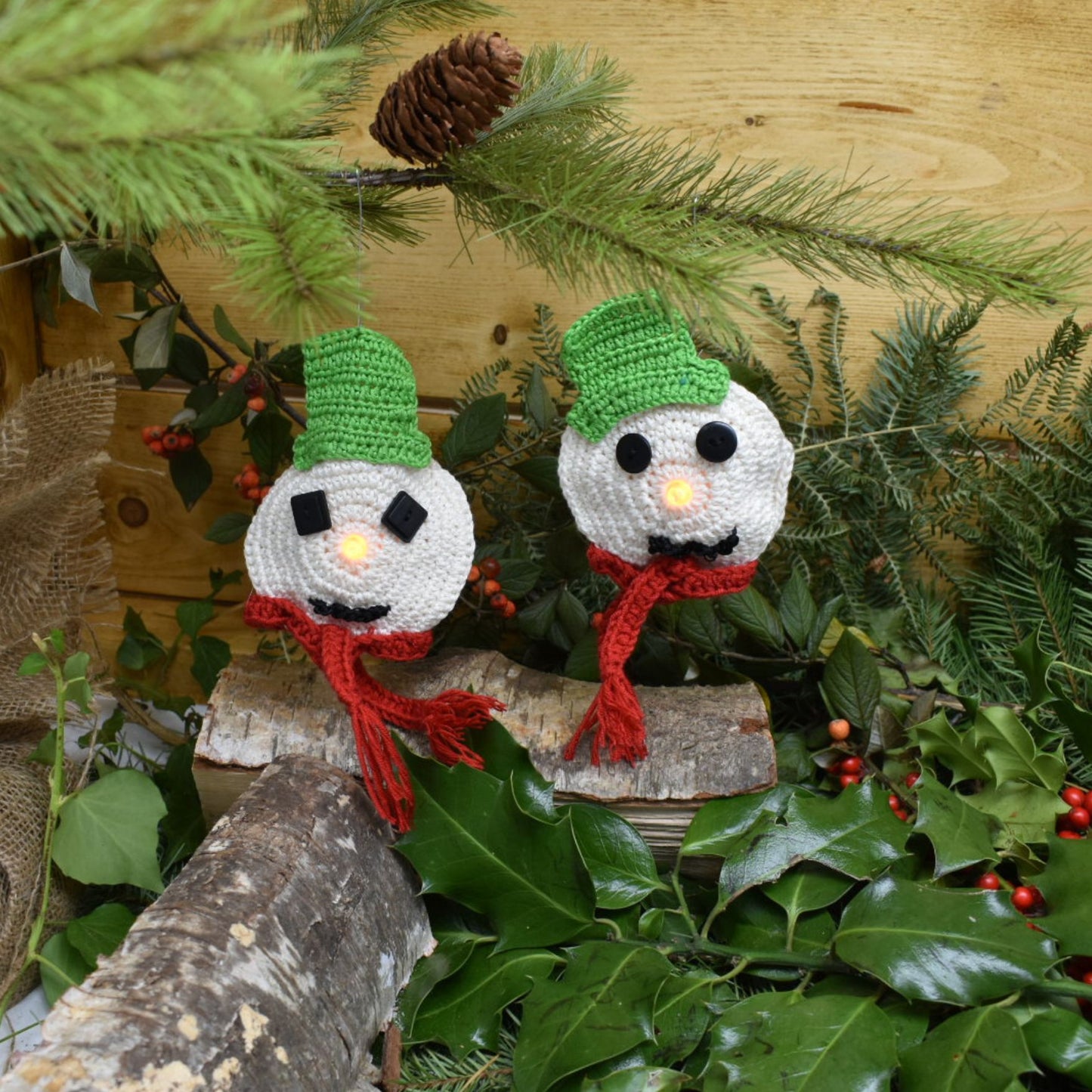 crochet-snowmen