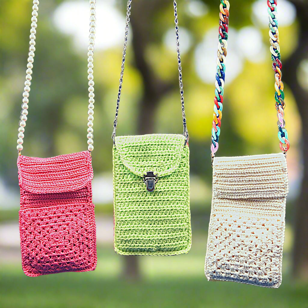 crochet phone bag
