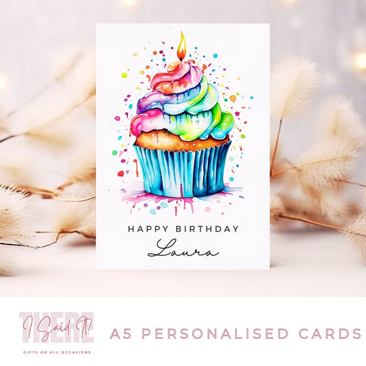 custom personalised birthday card
